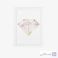 تابلو فانتزی الماس طرح سنگ صورتی