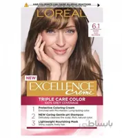 کیت رنگ مو اکسلانس لورآل شماره ۶٫۱ / Loreal Excellence Cream Hair Color