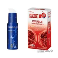 پک زناشویی لذت بخش (ژل آبی ایموشن + کاندوم تنگ کننده انار کدکس)