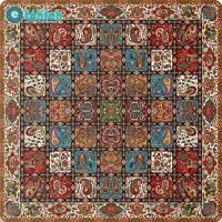 رومیزی مربع ترمه طرح امپراطور کد ۱۰۰۵