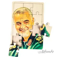 50170)پازل چوبی طرح شهید قاسم سلیمانی طرح سه
