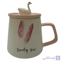 ماگ طرح قو مدل LOVELY GIRL کد ۲۷۲