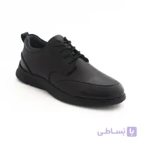 کفش مردانه راحتی چرم طبیعی مدل اَرشیا مشکی