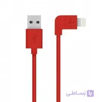 کابل لایتنینگ به یو اس بی A بلکین-زاویه 90 درجه-1 متر- قرمز Belkin Boost Charge Lightning to USB-A Cable 4ft - Red