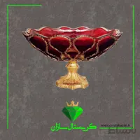 میوه خوری کریستال سازان مدل استون زرشکی کد M1254