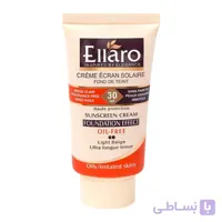 کرم ضد افتاب کرم پودری الارو SPF30 فاقد چربی حجم 40 میلی لیتر