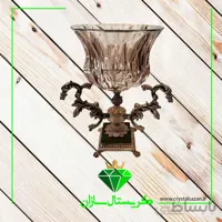 میوه خوری کاسه ای پایه دار نیل کریستال سازان شامپاینی رنگ کد M1264 – 1