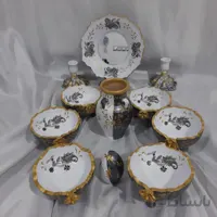 سرویس هفت سین سه پایه لب بریده سفالی کد ۱۰۱۲۱۶
