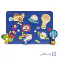 پازل چوبی کودک طرح شاتل فضایی Classic World مدل 3616