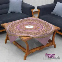 رومیزی مدل سنتی صورتی کد RM99083