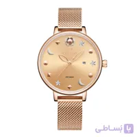 ساعت مچی نیوی فورس زنانه طلایی مدل Naviforce 5009