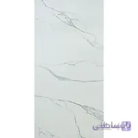 سرامیک سعدی ماندگار طرح اسنو سفید براق سایز 100*50