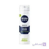 فوم اصلاح مردانه نیوآ برای پوست های حساس 200 میل ا Nivea Sensitive Shaving Foam 200ml