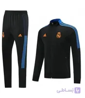 گرمکن شلوار باشگاهی رئال مادرید Real Madrid jacket sportswear tracksuit jersey 21/22 Black