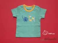 تی شرت آستین کوتاه طرح zoo نیلی