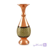 گلدان مس و خاتم مدل موشکی 20 سانتی