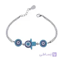 دستبند نقره زنانه کد DP_232