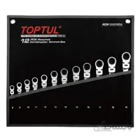 سری جغجغه ای 12 عددی سرلولایی کیفی تاپ تول – TOPTUL مدل GPAQ1204