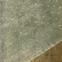 پارچه حریر کریشه گلدوزی رنگ سبز کد 308