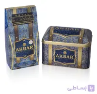 چای اکبر صندوقی آبی ا Akbar tea