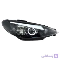 چراغ اسپرت جلو (بلوری) پژو 206 طرح انگری angry