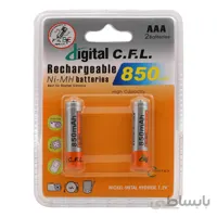 باتری نیم قلمی‌قابل شارژ CFL مدل 850mah AAA بسته 12 کارتی ا 850mah AAA CFL Rechargeable Battery