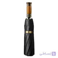 چتر 10 پره گلد ایر مدل Metal-Wood کد MUSAN قطر 116 سانتی‌متر