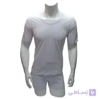 ست زیرپوش نیمه آستین و شورت پادار پنبه سوپر مردانه پرزنت (مورچه)