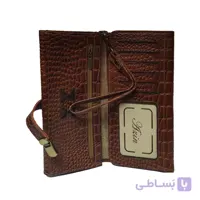 کیف پول سه لت طرح کورکو چرم طبیعی – کد KPSTK829