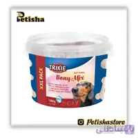 تشویقی سگ تریکسی مدل Soft snack bony mix(XXL pack) وزن 1.800 گرم