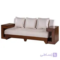 مبل راحتی سه نفره چشمه نور کد MA201/3-BR-CR