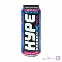 نوشیدنی انرژی زا بدون شکر طعم کوکوبری ۵۰۰ میل اکسترا هایپ – hype