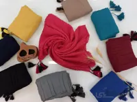 شال پلیسه هنرمندی قهوه ای