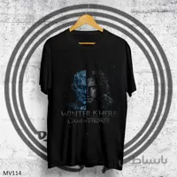 تیشرت game of thrones طرح جان اسنو و پادشاه شبjon snow