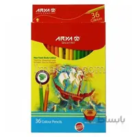 مداد رنگی 36 رنگ مدل non-toxic آریا ا 36-color colored pencil, non-toxic Aria model