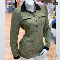 شومیز زنانه طرح خال دار - 38 ا blouse