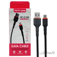 کابل TSCO TC C105 Type-C 2.1A 1m ا TSCO TC C105 2.1A 1m USB To Type-C Cable