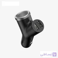 شارژر فندکی بیسوس Baseus Y type dual USB car charger