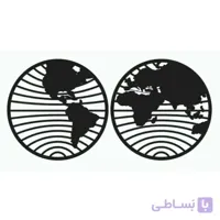 تابلو نقشه جهان دو تکه