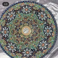 کاسه سفالی روشویی میناکاری شده