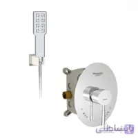 شیر دوش توکار شودر مدل رومر کروم مات تیپ 2