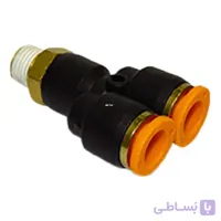 سه راهی Y وسط دنده 3/8 به 10 پنوماتیک