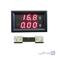 ولتمتر آمپرمتر DC روپنلی 100 آمپر ( 0v-100v ) به همراه شنت