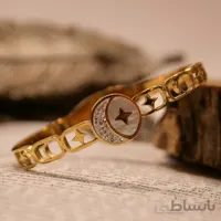 دستبند النگویی استیل ماه و ستاره کد 841