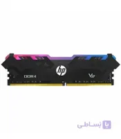 رم کامپیوتر DDR4 تک کاناله 3200 مگاهرتز CL16 اچ پی مدل V8 RGB ظرفیت 8 گیگابایت