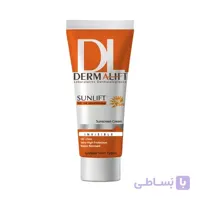 کرم ضد آفتاب بی رنگ SPF50 پوست چرب درمالیفت 40 میلی لیتر