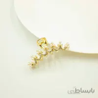 کلیپس فلزی تاج مروارید و نگین کد C130
