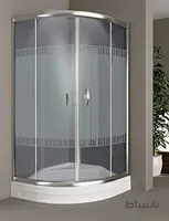 دور دوشی - پارتیشن دوش شاینی وارداتی ترکیه مدل T-NSC034 ا ابعاد:90x90x205 سانتی متر