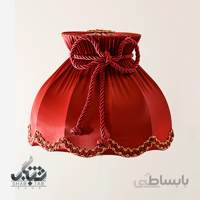 شید آباژور مدل تاجی زرشکی قطر 27 cm – سرپیچ E27