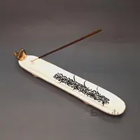 عودسوز کالیگرافی نوشته دار با پرنده طلا طرح منم مستی و اصل من‌ می عشق